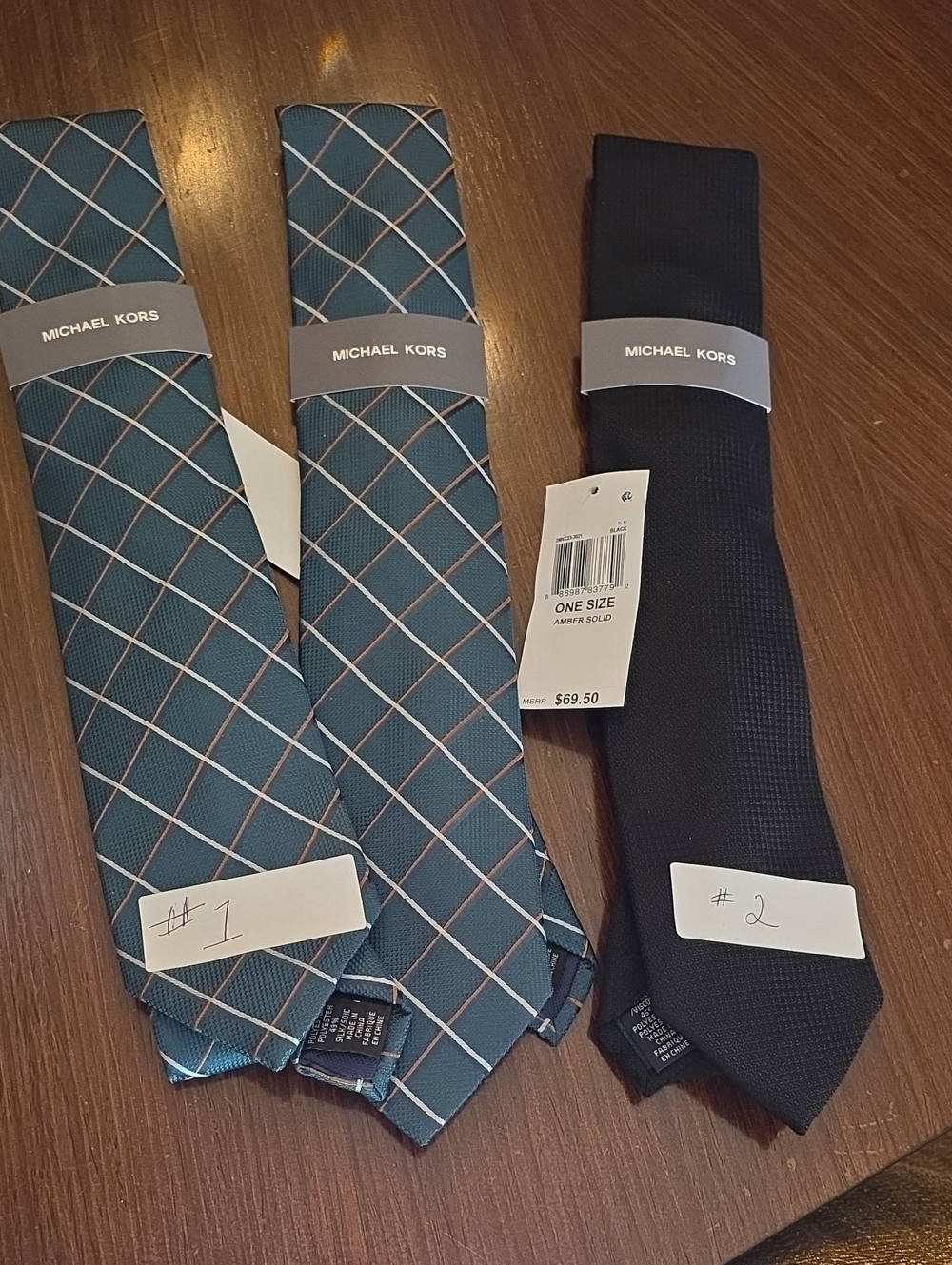 Michael Kors Men's Tie In Green Or Black